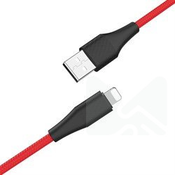 USB-кабель_Apple-- Lightning_HOCO_X32_силиконовый_круглый_красный_1м