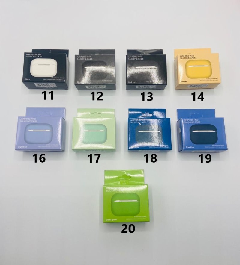 Чехол для наушников_Apple-- AirPods PRO_Silicone Case_TPU_синий_19