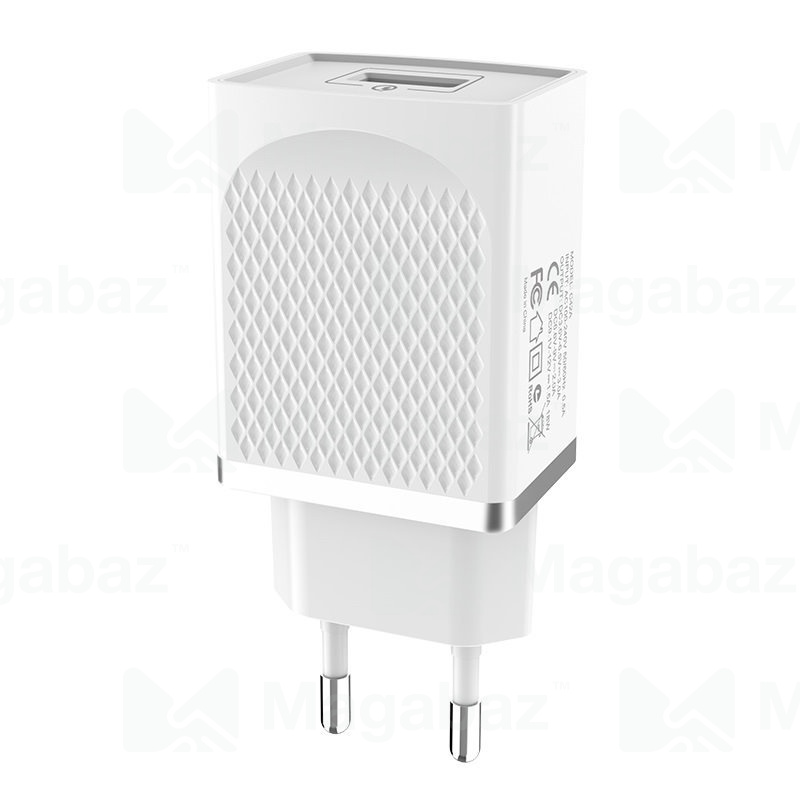 УЗУ блок-сеть_выход USB 3000 mA_HOCO_C42A_белый