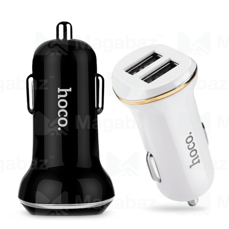 УЗУ_Блок авто_выходы USB 2100 mA/USB 2100 mA_HOCO_Z1_белый