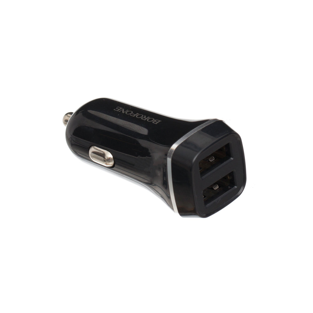 УЗУ_Блок авто_выходы USB 2400 mA/USB 2400 mA_Borofone_BZ2_черный