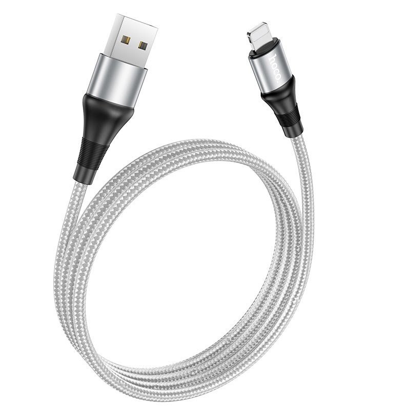 USB-кабель_Apple-- Lightning_HOCO_X50_в переплете_серый_1м