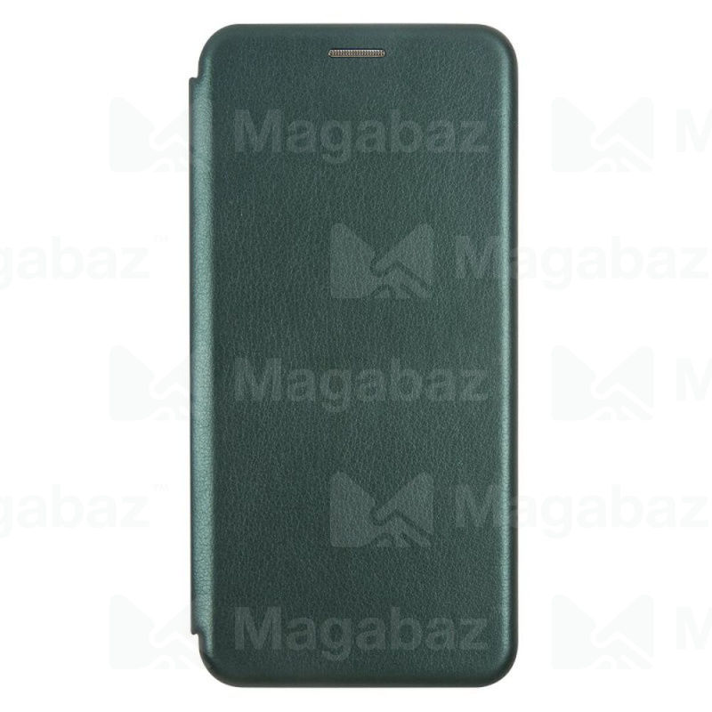 Чехол-книжка для_Realme-- C3_1.341_Red Line_Unit_на магнитах_с визитницей_зеленый