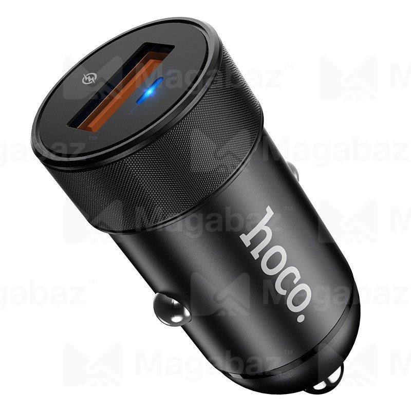 УЗУ_Блок авто_выход USB 4000 mA_индикатор_HOCO_Z32A_черный