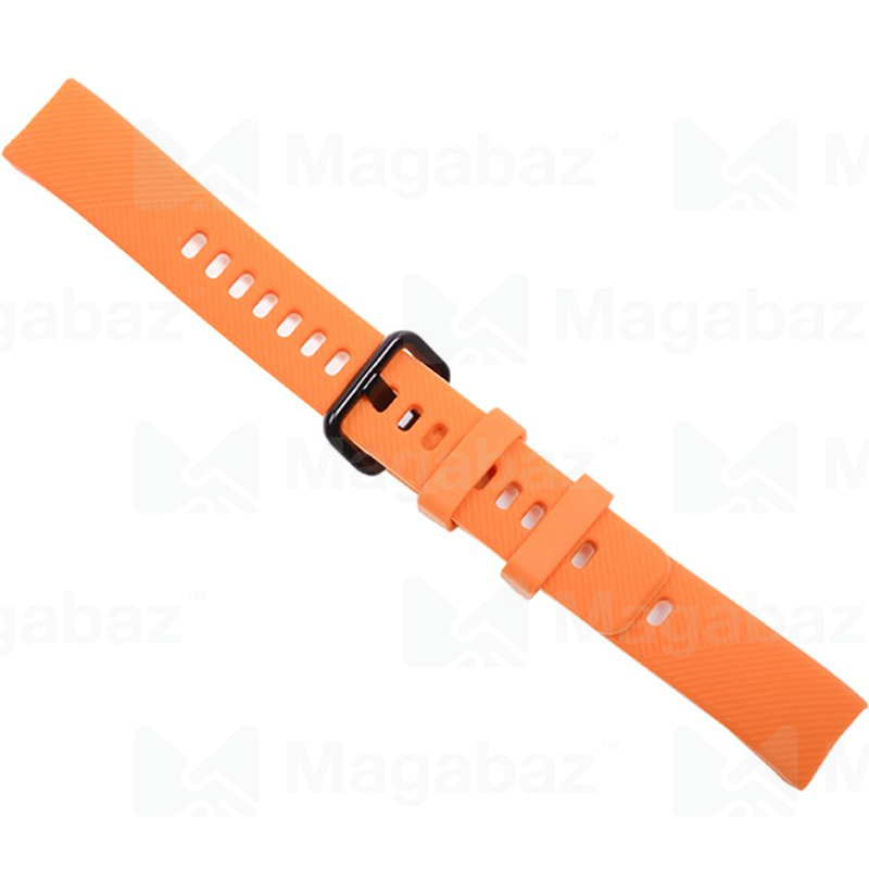 Ремешок на руку для_Huawei-- Honor Band 4_No Name_TPU_оранжевый_4