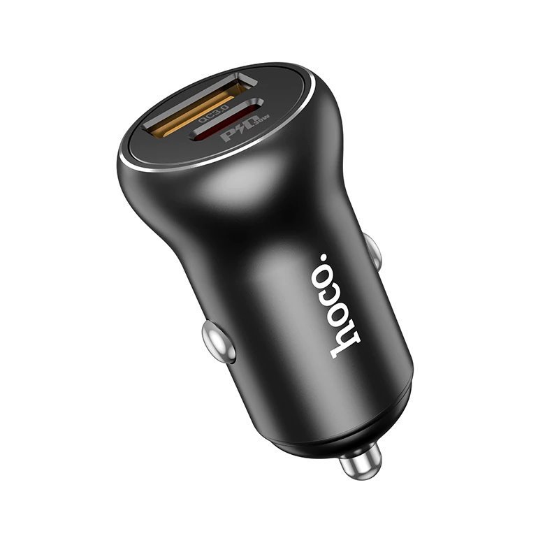 УЗУ_Блок авто_выходы USB Type C 3000 mA/USB 4500 mA_HOCO_NZ5_черный
