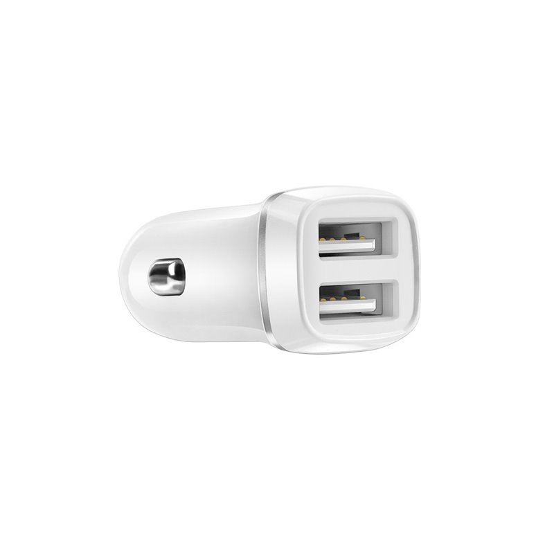 УЗУ_Блок авто_выходы USB 2400 mA/USB 2400 mA_Borofone_BZ2_белый