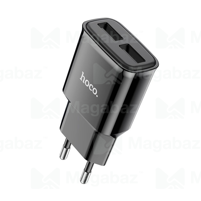 УЗУ блок-сеть_выходы USB 2400 mA/USB 2400 mA_HOCO_C88A_черный