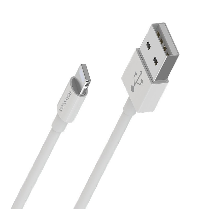 USB-кабель_Apple-- Lightning_Borofone_BX22_TPU_белый_1м