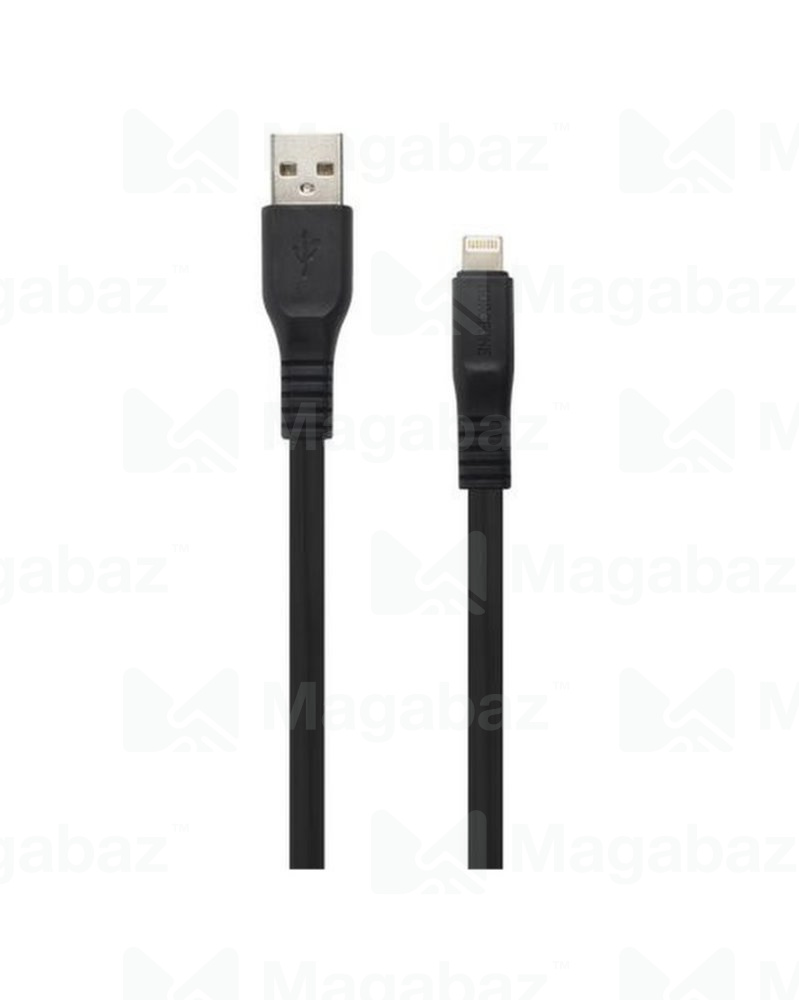 USB-кабель_Apple-- Lightning_Borofone_BX23_TPU_плоский_черный_1м