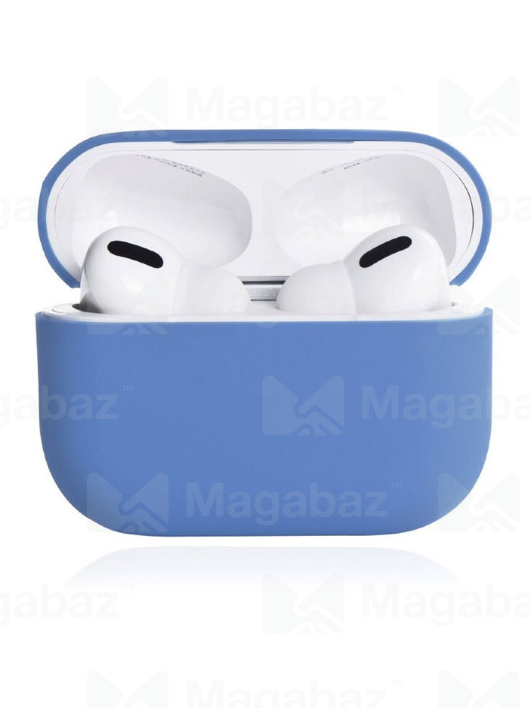 Чехол для наушников_Apple-- AirPods PRO_Silicone Case_TPU_голубой_17