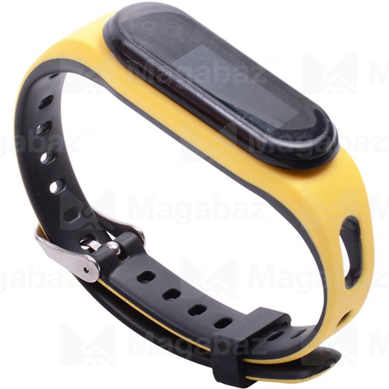 Ремешок на руку для_Huawei-- Honor Band 4 Running Edition_No Name_TPU_желтый_4