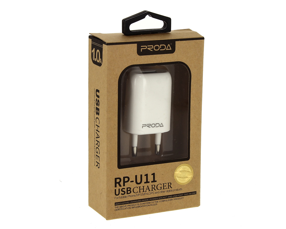 УЗУ блок-сеть_выход USB 1000 mA_Remax_5-059_белый