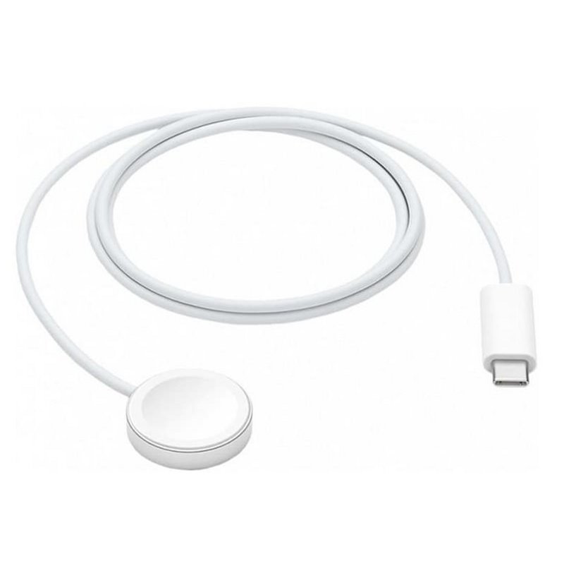 УЗУ_беспроводное для  Apple Watch_HOCO_CW39C_кабель Type C_белое
