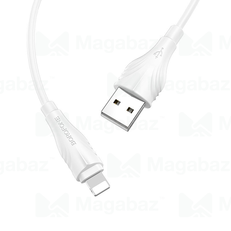 USB-кабель_Apple-- Lightning_Borofone_BX18_TPU_белый_2м