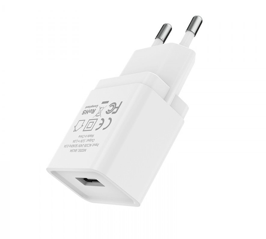 УЗУ блок-сеть_выход USB 1000 mA_Borofone_BA19A_белый