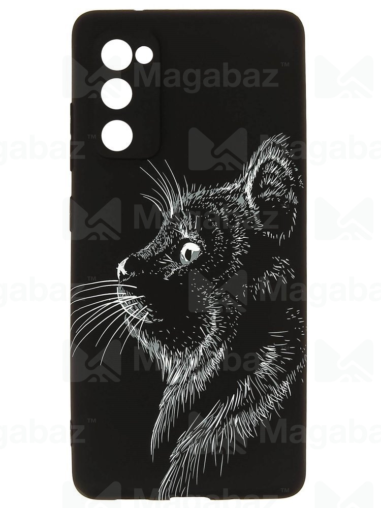 Накладка для_Samsung-- S20 FE_1.095-1_Helsen_с защитой КАМЕРЫ_животные_J71_кошка