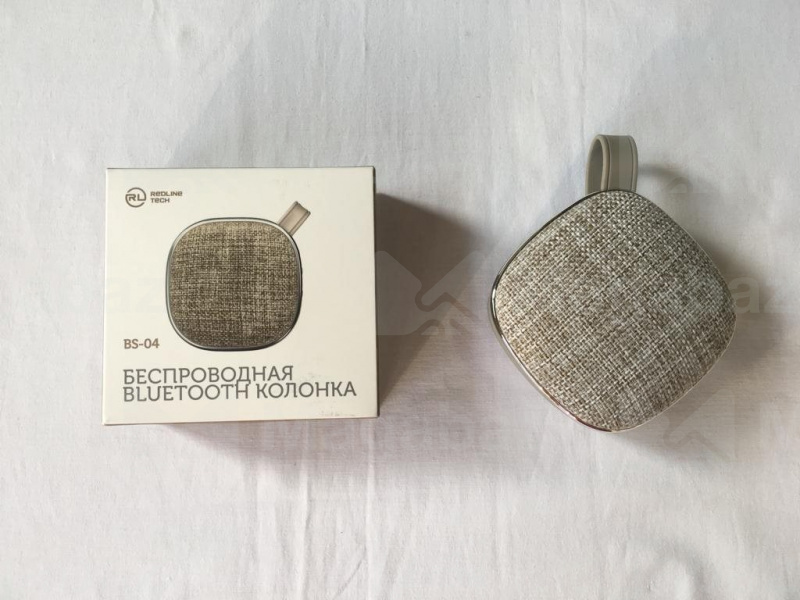 Колонка Bluetooth портативная_Red Line_BS-04_серая