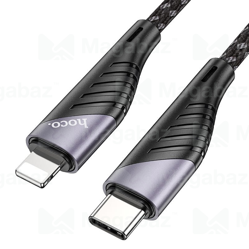 USB-кабель_Apple-- Lightning_HOCO_U95_нейлоновая оплетка_черный_1,2м