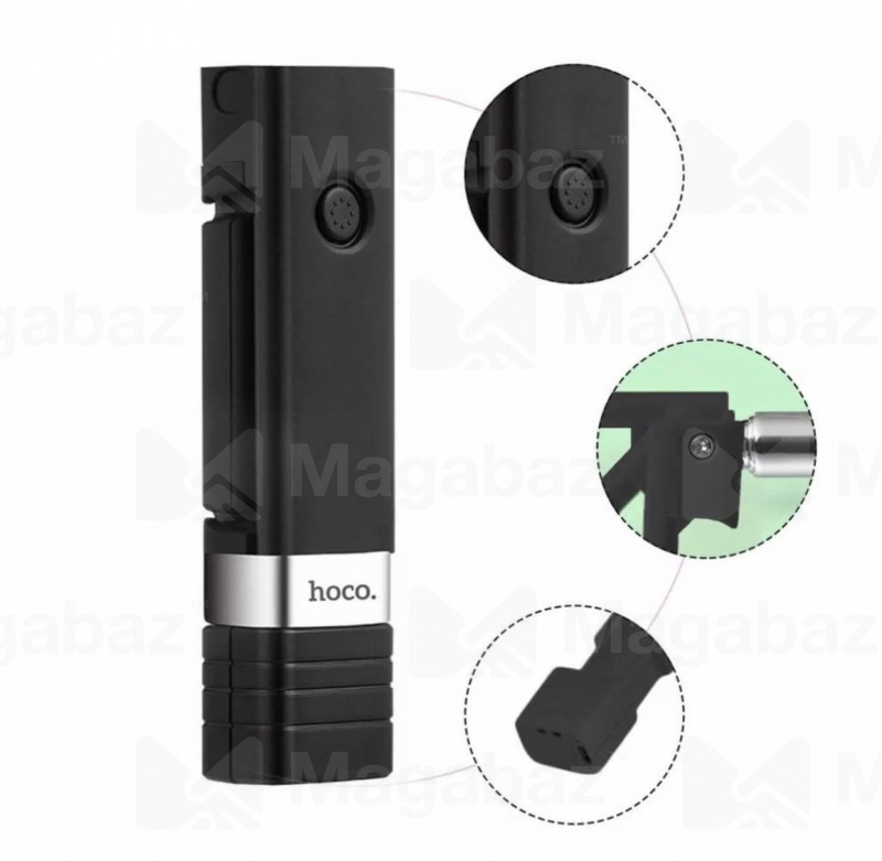 Монопод для селфи_HOCO_K4_Bluetooth_чёрный