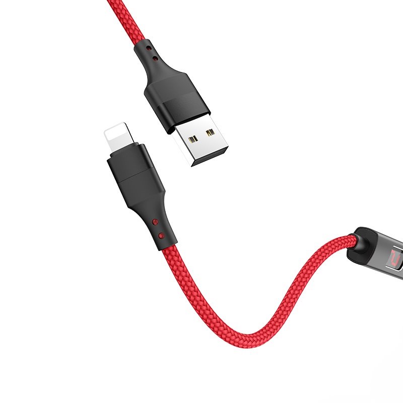 USB-кабель_Apple-- Lightning_HOCO_S13_в переплете_дисплей_красный_1,2м