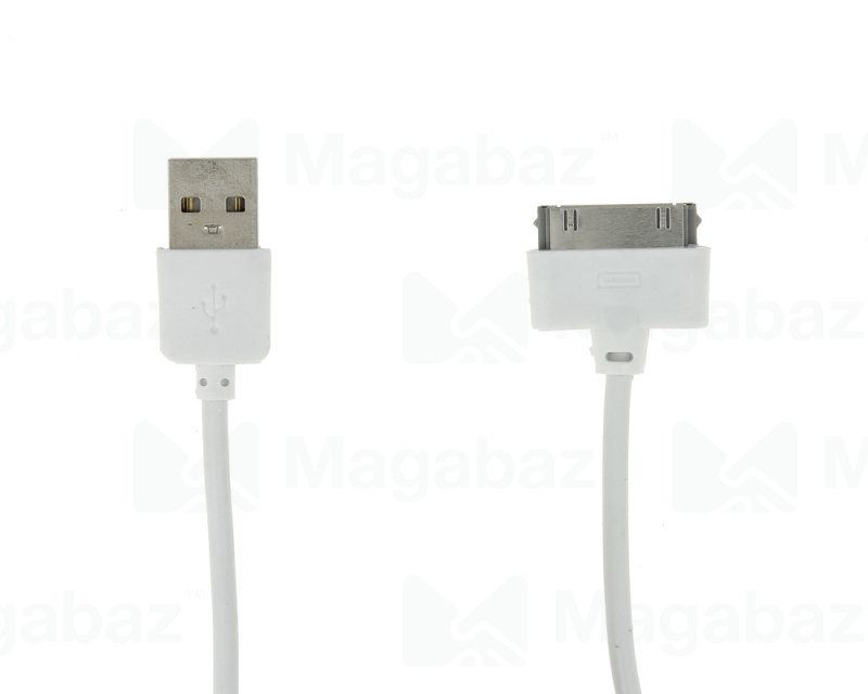 USB-кабель_Apple_(30 pin)_Red Line_белый_2м