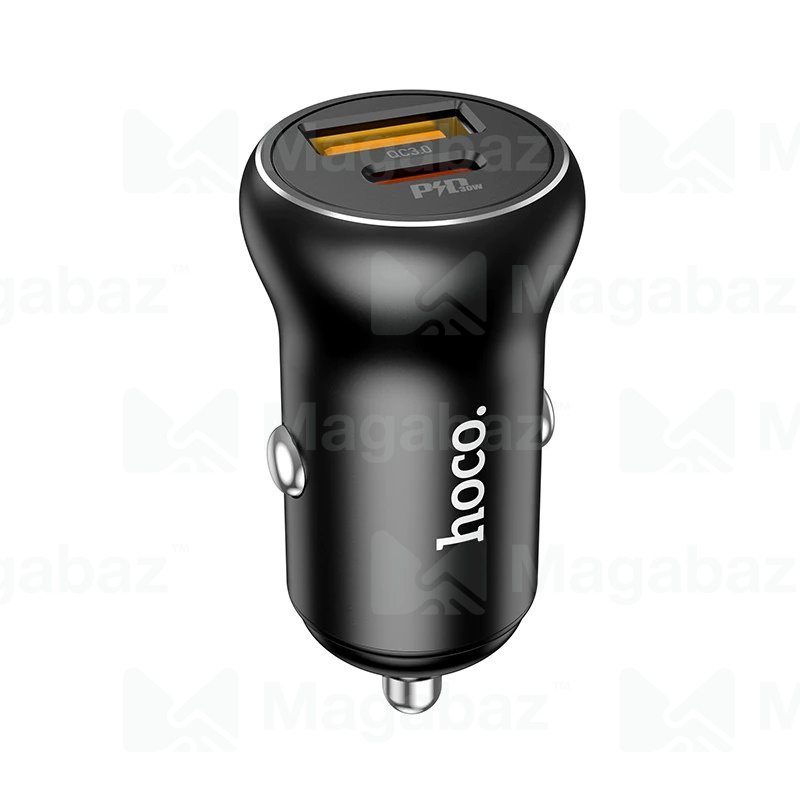 УЗУ_Блок авто_выходы USB Type C 3000 mA/USB 4500 mA_HOCO_NZ5_черный
