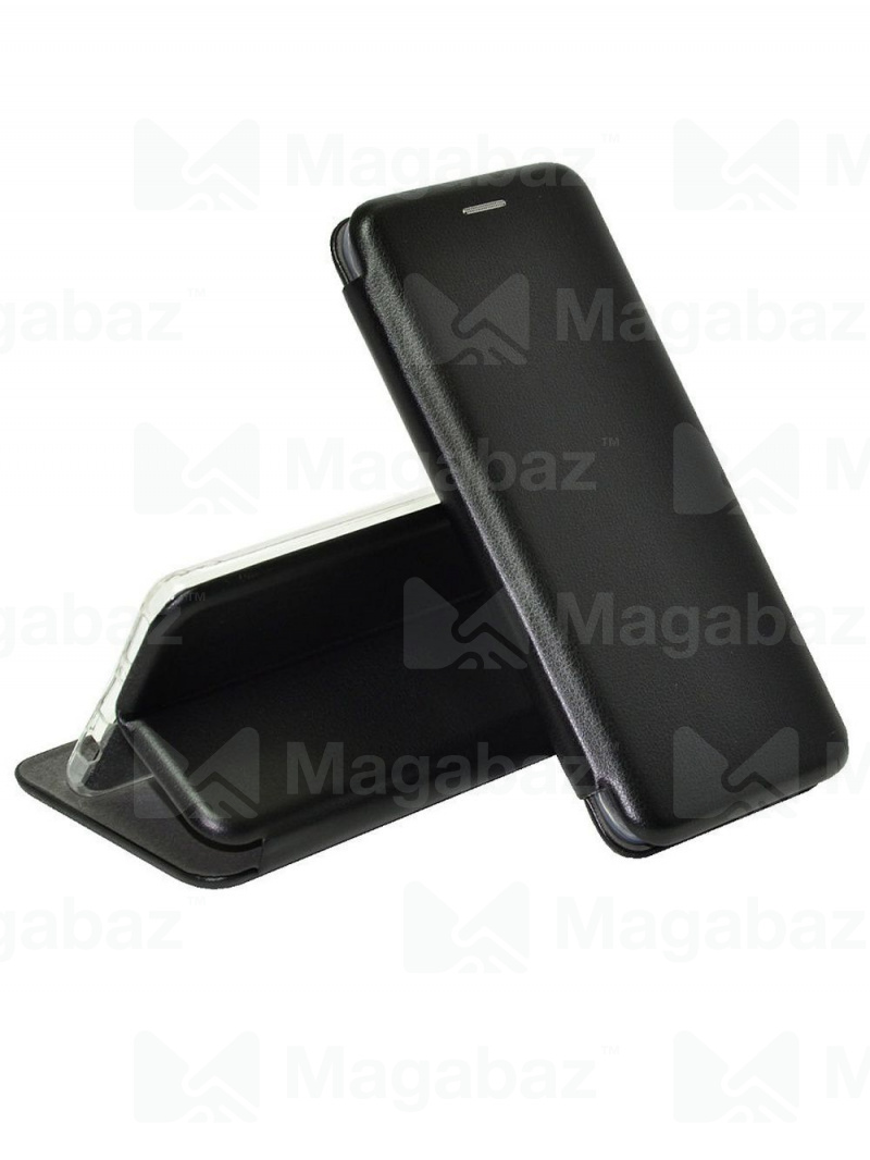 Чехол-книжка для_Samsung-- A7 (2018)_1.345_Fashion Case_на магнитах_с визитницей_черный_тех.пак.