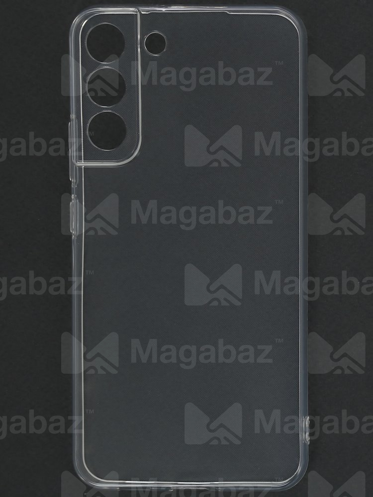 Накладка для_Samsung-- S22 Plus_1.146-1_TPU mp 1mm_с ЗАЩИТОЙ камеры_прозрачный_глянцевый