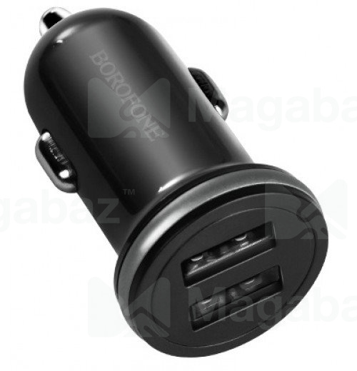 УЗУ_Блок авто_выходы USB 2100 mA/USB 2100 mA_Borofone_BZ5_черный