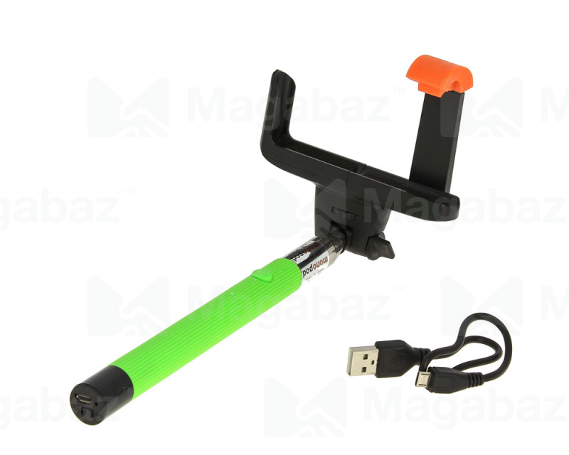 Монопод для селфи_Red Line_RLBT-01_Bluetooth_зеленый