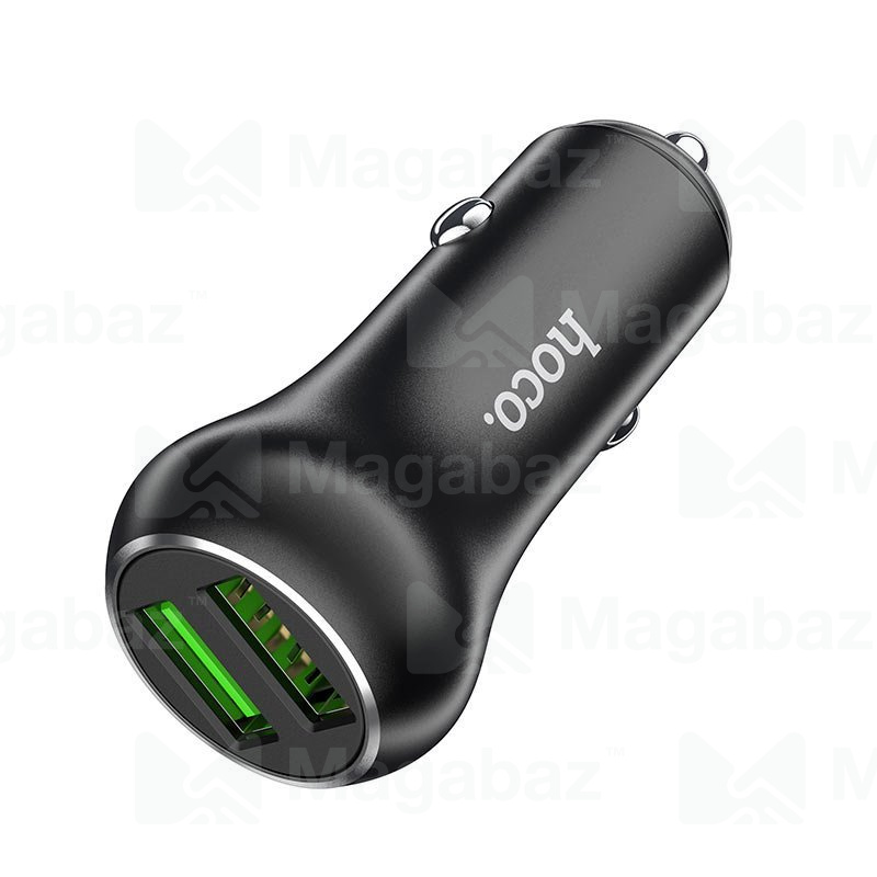 УЗУ_Блок авто_выходы USB 3000 mA/USB 3000 mA_HOCO_Z37_черный