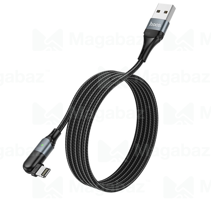USB-кабель_Apple-- Lightning_HOCO_U100_в переплете_черный_1,2м