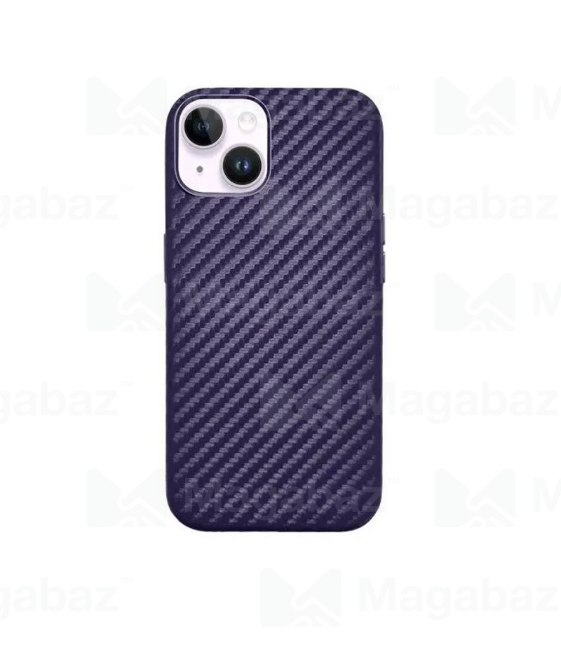 Накладка для_Apple-- iPhone 14 PRO_1.009_KZDoo * K-Doo_Noble Collection Magsafe_Carbon purple