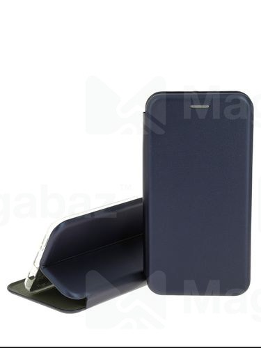 Чехол-книжка для_Samsung-- A12 * A12 Nacho * M12_1.345_Fashion Case_на магнитах_с визитницей_синий-т