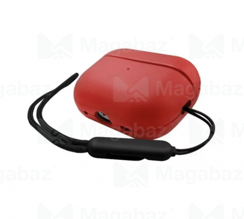 Чехол для наушников_1.059_Apple-- AirPods PRO 2_Kzdoo * K-Doo_Luxcraft_PC + PU leather_red