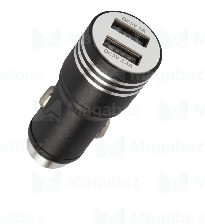 УЗУ_Блок авто_выходы USB 1000 mA/USB 2400 mA_Red Line_АC-5А_черный