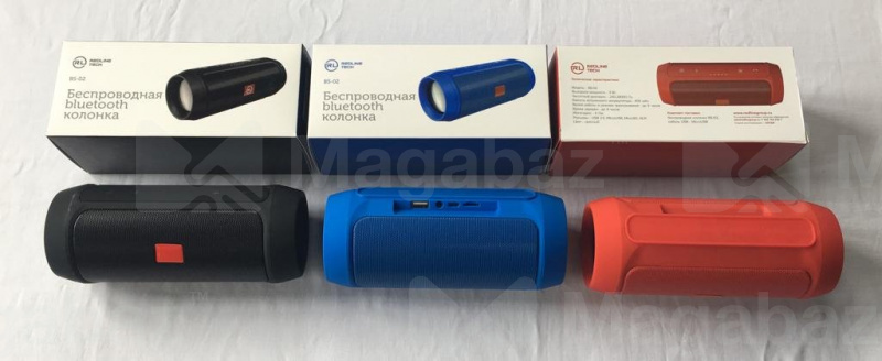 Колонка Bluetooth портативная_Red Line_BS-02_черная