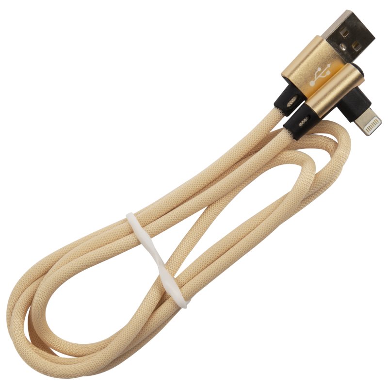 USB-кабель_Apple-- Lightning_Red Line_оплетка_L-образный_золотой_1м