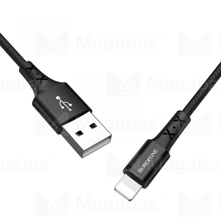USB-кабель_Apple-- Lightning_Borofone_BX20_в переплете_черный_1м