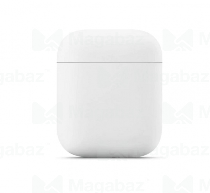 Чехол для наушников_Apple-- AirPods * AirPods 2_Silicone Case_TPU_белый_11