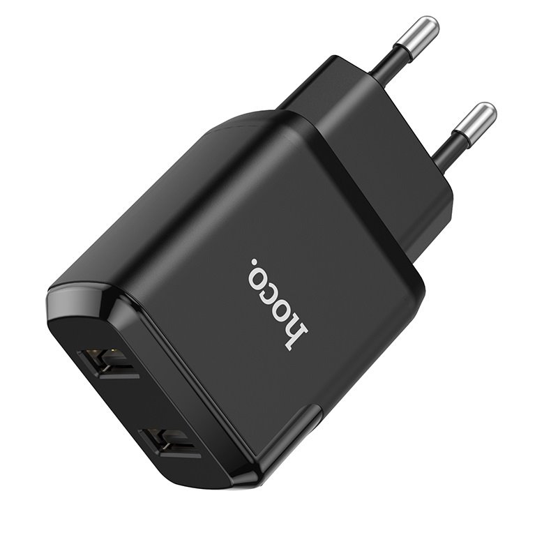 УЗУ блок-сеть_выходы USB 2100 mA/USB 2100 mA_HOCO_N7_черный