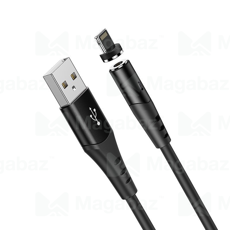 USB-кабель_Apple-- Lightning_HOCO_X60_TPU_магнитный_черный_1м