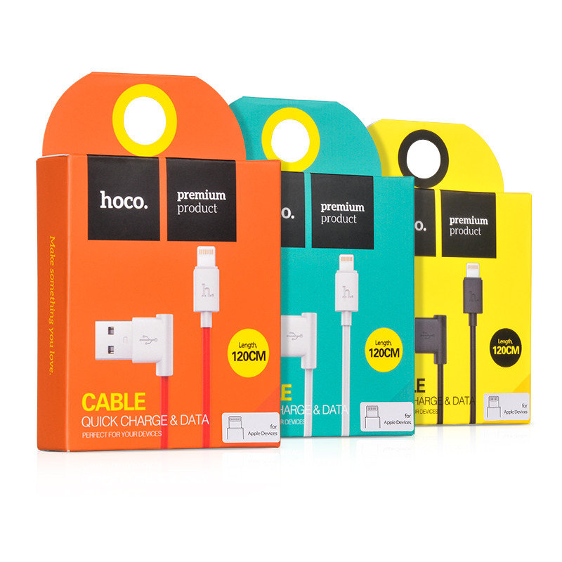 USB-кабель_Apple-- Lightning_HOCO_UPL11_TPU_красный_1.2м