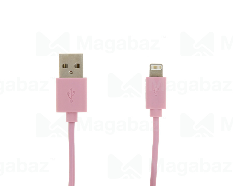 USB-кабель_Apple-- Lightning_Red Line_розовый_1м