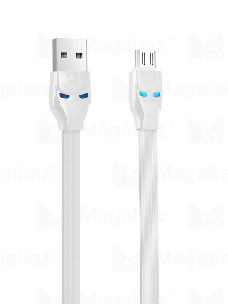 USB-кабель_Apple-- Lightning_HOCO_U14_TPU_плоский_белый_1,2м