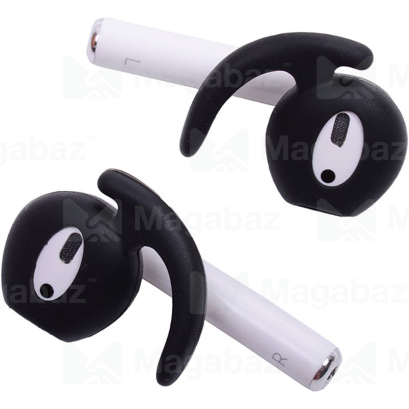 Насадка внутриканальная для наушников формата Air Pods_No Name_Вид №1_черное_тех.пак.