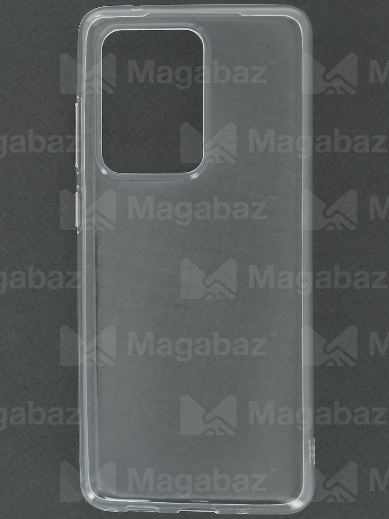 Накладка для_Samsung-- S20 Ultra_1.146_TPU mp 1mm_с БОРТИКОМ в отверстии камеры_прозрачный_глянцевый