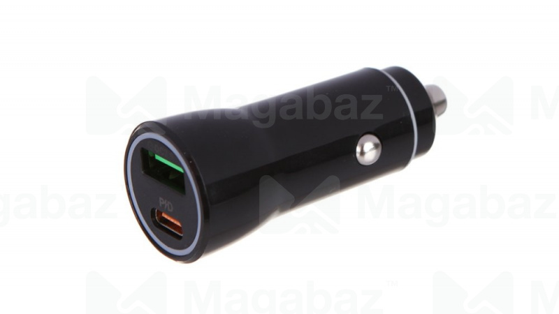 УЗУ_Блок авто_выходы USB 3000 mA + usb Type C 3000 mA_Red Line_Tech_PDA-1_PD 18W_черный