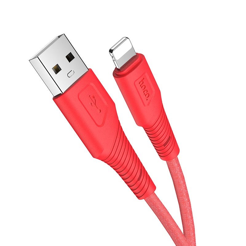 USB-кабель_Apple-- Lightning_HOCO_X58_TPU_оплетка_красный_1м